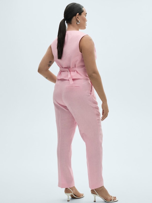 MANGO MANGO Regular Hose 'BORELI' in Rosa Räumungsverkauf