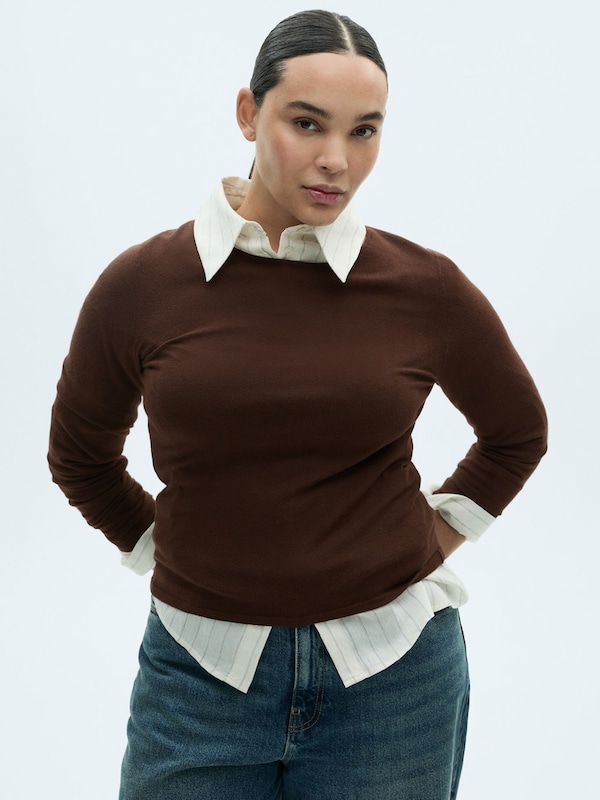 MANGO MANGO Pullover 'RIRA' in Braun Tägliche Deals