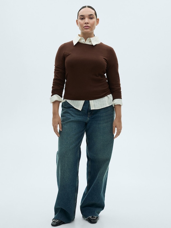 MANGO MANGO Pullover 'RIRA' in Braun Tägliche Deals