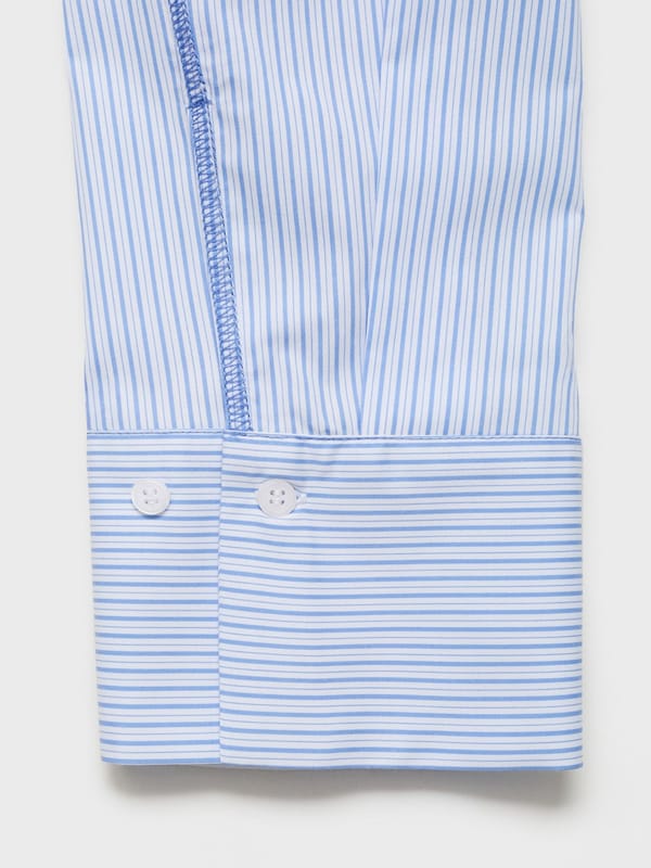 MANGO MANGO Bluse 'CUTTY' in Saphir Taubenblau Begrenzte Freigabe