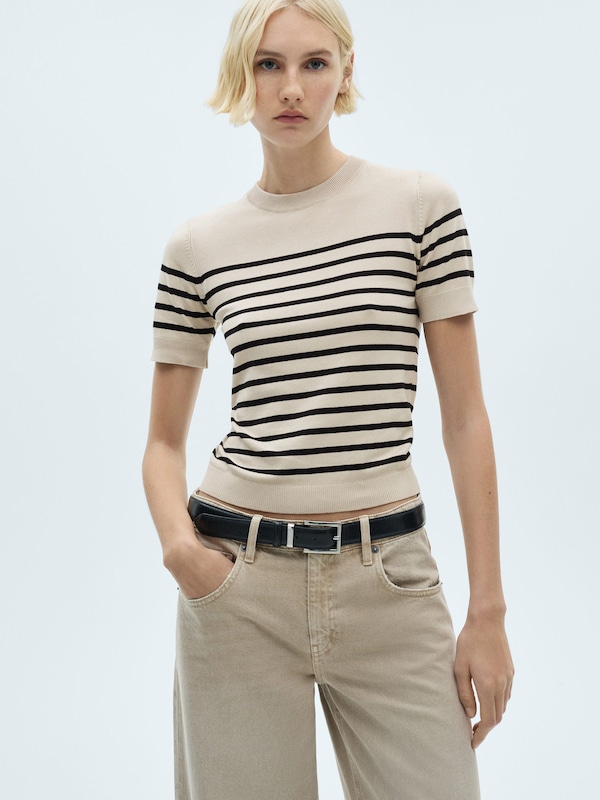 MANGO MANGO Pullover in Creme Neueste Stile