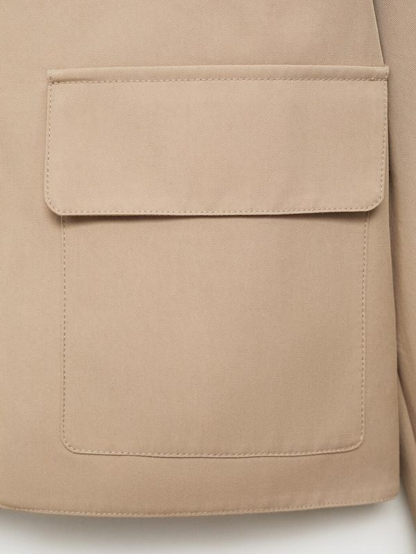 MANGO MANGO Jacke 'Newyork' in Khaki Nur für heute