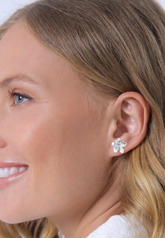 ELLI ELLI Ohrringe 'Frangipani Blüte' in Silber Bis zu 55% Rabatt