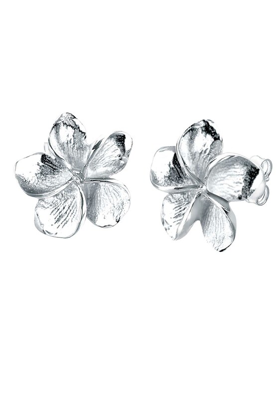 ELLI ELLI Ohrringe 'Frangipani Blüte' in Silber Bis zu 55% Rabatt