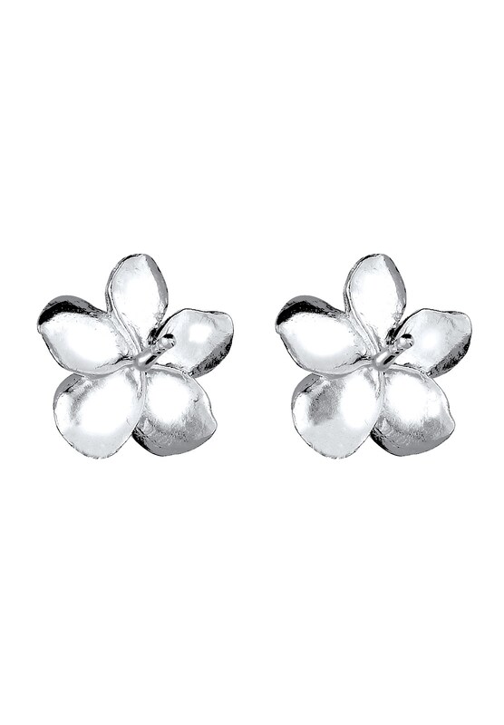 ELLI ELLI Ohrringe 'Frangipani Blüte' in Silber Bis zu 55% Rabatt