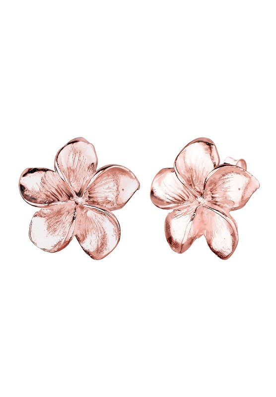 ELLI ELLI Ohrringe 'Frangipani Blüte' in Rosegold Black Friday Preise