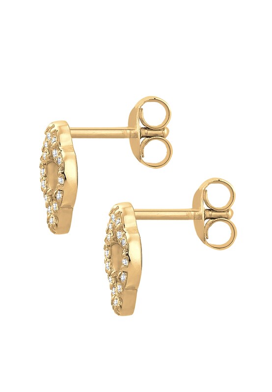 ELLI ELLI Ohrringe 'Kleeblatt' in Gold Kostenloser Versand