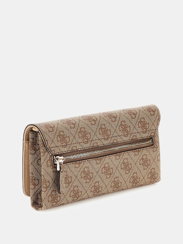 GUESS GUESS Clutch 'Noelle' in Dunkelbeige Riesige Ersparnisse