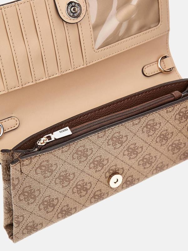 GUESS GUESS Clutch 'Noelle' in Dunkelbeige Riesige Ersparnisse