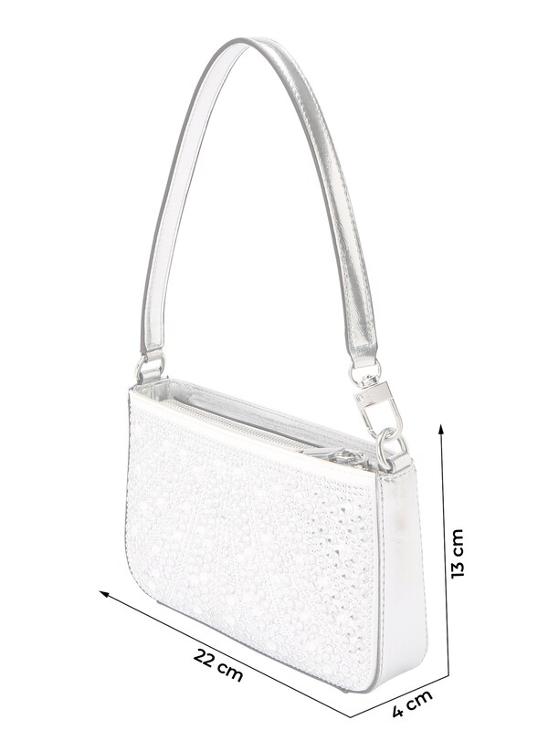 GUESS GUESS Tasche 'BEAUVOIR' in Silber Tiefpreis
