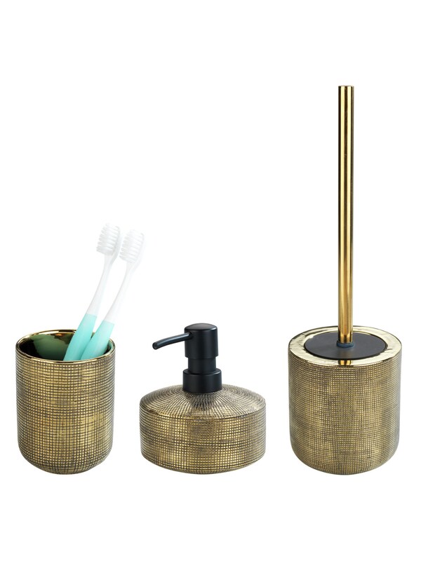Wenko Wenko Bad-Accessoire Set 'Rivara' in Gold Neuheiten