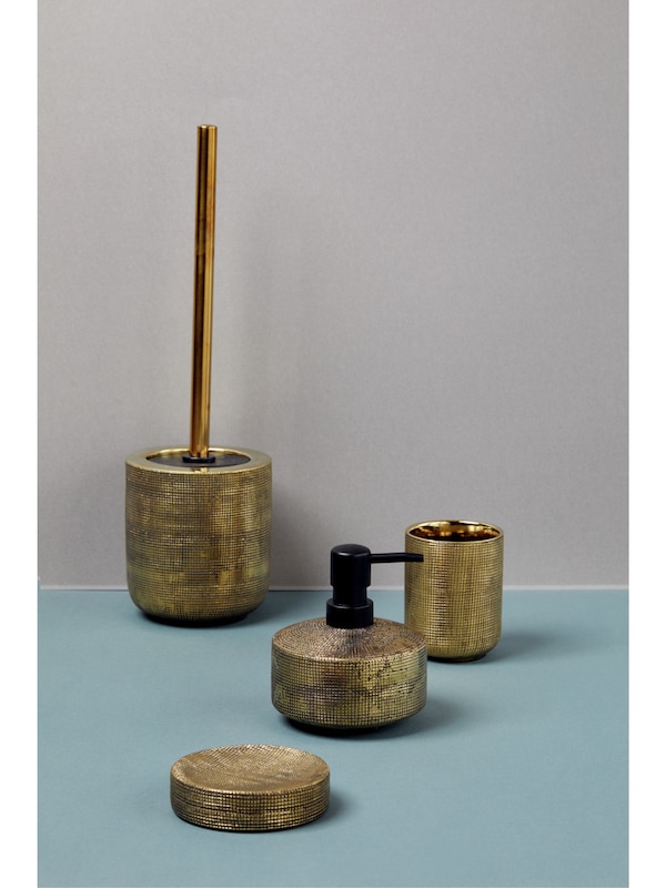 Wenko Wenko Bad-Accessoire Set 'Rivara' in Gold Neuheiten