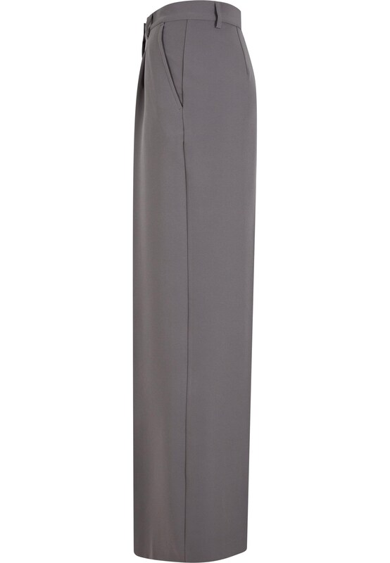 Urban Classics Urban Classics Wide Leg Bundfaltenhose in Grau Limitierter Zeitrabatt