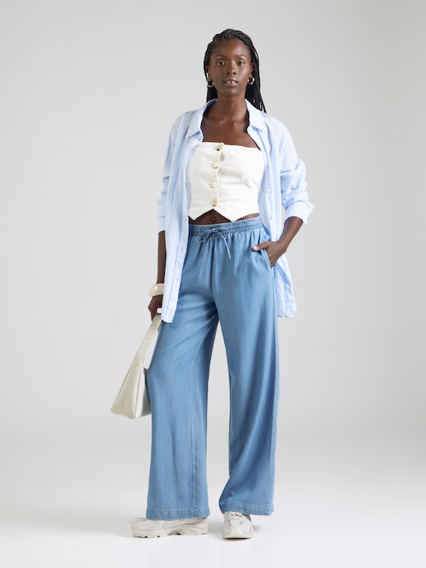 VERO MODA VERO MODA Wide Leg Hose 'VMBREE' in Blue Denim Günstig kaufen
