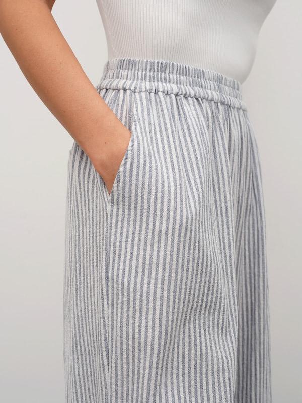 RÆRE by Lorena Rae RÆRE by Lorena Rae Wide Leg Hose 'Asta' in Opal Weiß Preisnachlass
