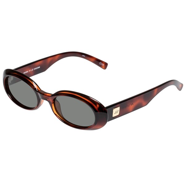 LE SPECS LE SPECS Sonnenbrille 'Work It' in Kastanienbraun Schoko