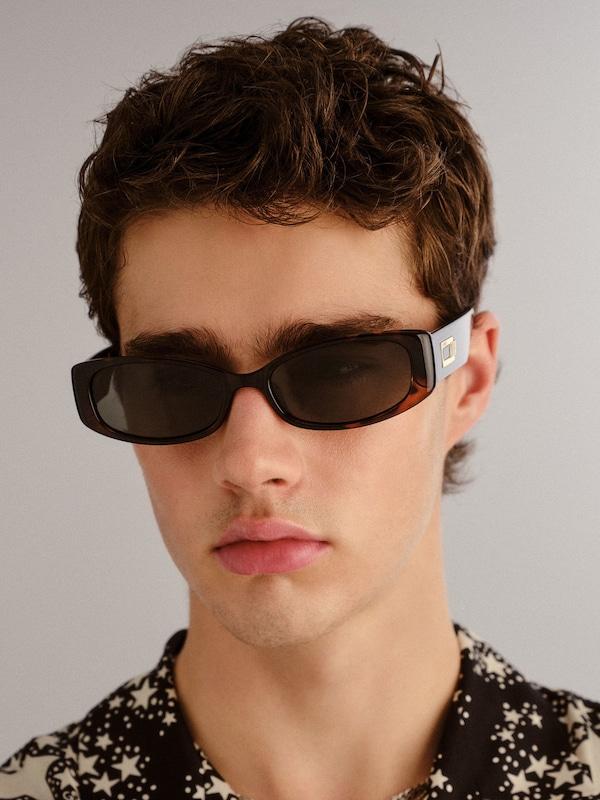 LE SPECS LE SPECS Sonnenbrille 'STARLIGHT' in Braun Sonderangebot der Fabrik