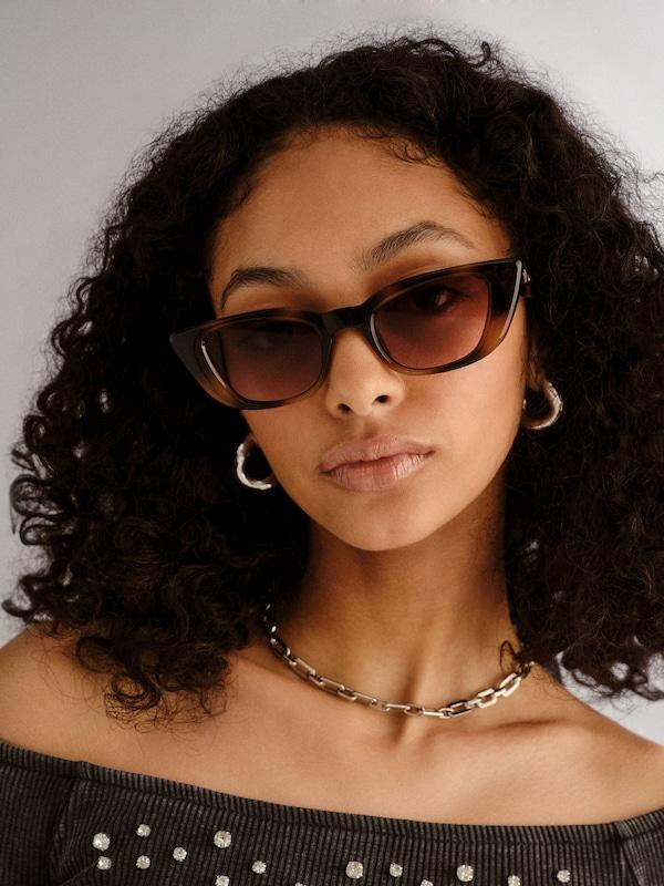 LE SPECS LE SPECS Sonnenbrille 'DREAM LOVER' in Cognac Dunkelbraun Nur noch ein Tag übrig