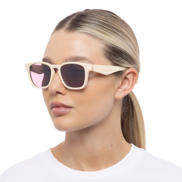 LE SPECS LE SPECS Sonnenbrille 'Players Playa' in Elfenbein Im Verkauf