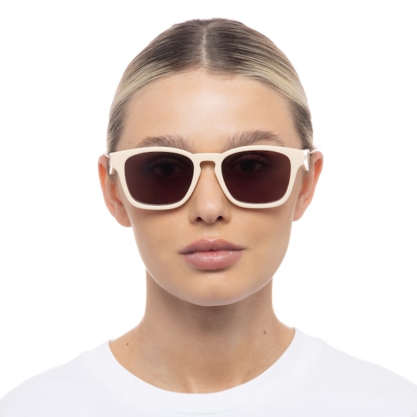 LE SPECS LE SPECS Sonnenbrille 'Players Playa' in Elfenbein Im Verkauf