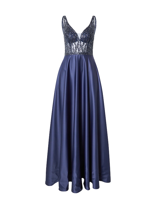 mascara mascara Abendkleid in Navy Preisnachlass