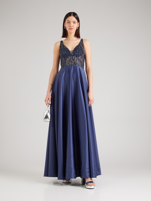 mascara mascara Abendkleid in Navy Preisnachlass