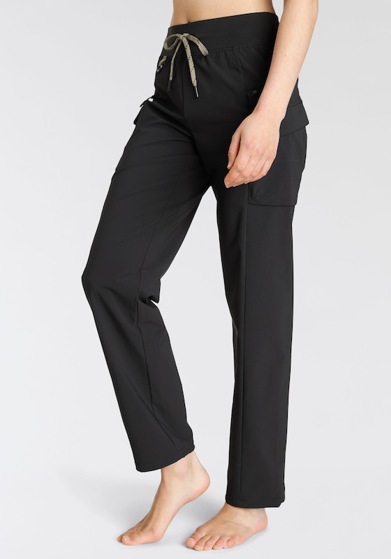 LASCANA ACTIVE LASCANA ACTIVE Regular Outdoorhose in Schwarz Kauf eins, bekomm eins gratis