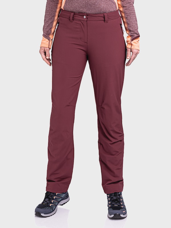 Schöffel Schöffel Regular Outdoorhose 'Engadin' in Burgunder Tägliche Deals