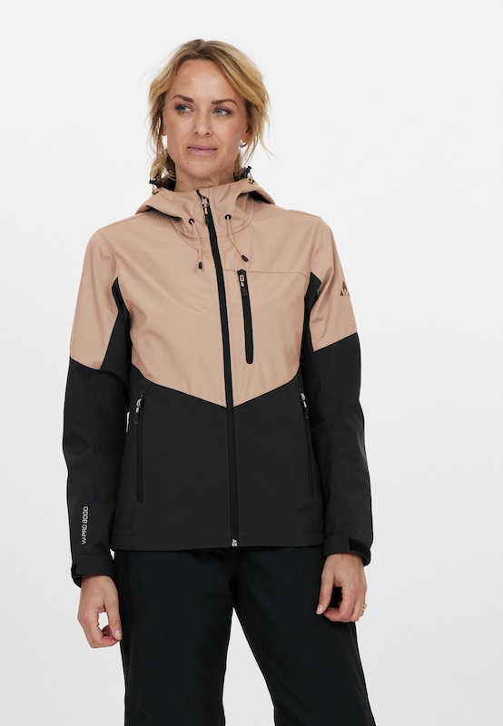 Whistler Whistler Sportjacke 'Rosea' in Beige Schwarz Tiefpreis