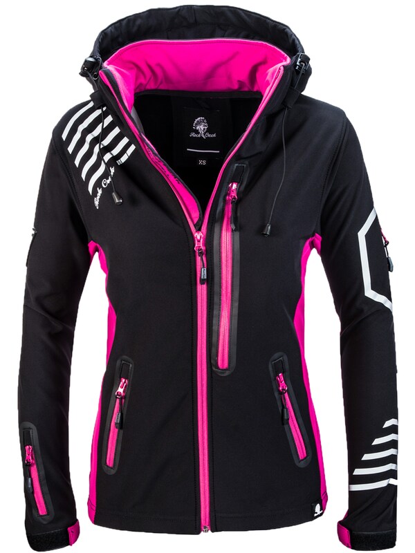 Rock Creek Rock Creek Outdoorjacke in Schwarzmeliert
