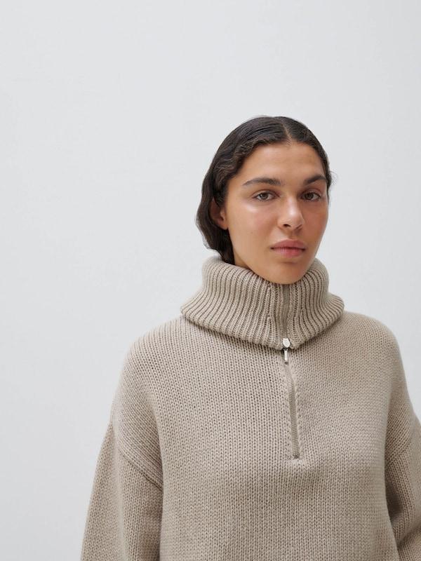 ABOUT YOU x Marie von Behrens ABOUT YOU x Marie von Behrens Pullover 'Valentina' (GRS) in Kitt Bis zu 55% Rabatt
