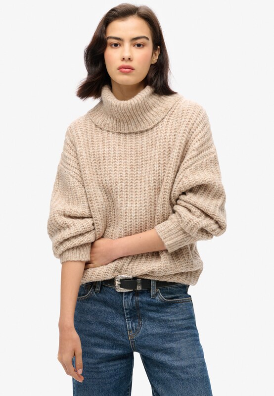 Superdry Superdry Pullover in Beige Nur noch ein Tag übrig