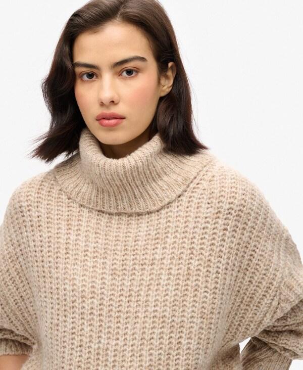 Superdry Superdry Pullover in Beige Nur noch ein Tag übrig