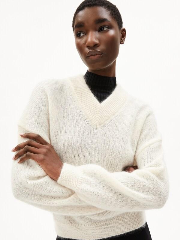 ARMEDANGELS ARMEDANGELS Strickpullover ' MOHAIR ' in Beige Super Rabatt
