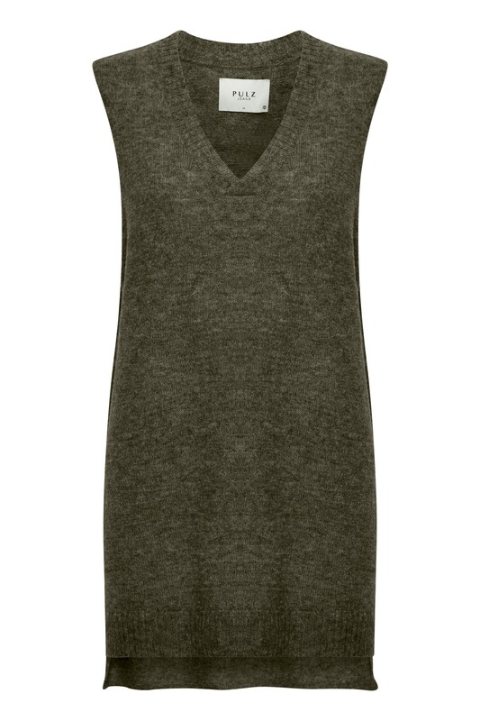 PULZ Jeans PULZ Jeans Pullover 'ASTRID' in Grün 50% Rabatt mit kostenlosem Versand
