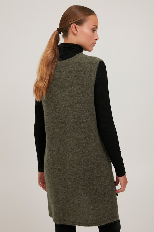 PULZ Jeans PULZ Jeans Pullover 'ASTRID' in Grün 50% Rabatt mit kostenlosem Versand