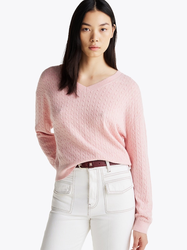 TOMMY HILFIGER TOMMY HILFIGER Pullover in Hellpink 2025