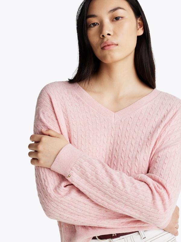TOMMY HILFIGER TOMMY HILFIGER Pullover in Hellpink 2025