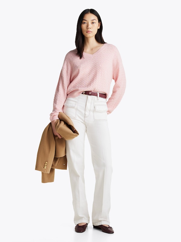 TOMMY HILFIGER TOMMY HILFIGER Pullover in Hellpink 2025