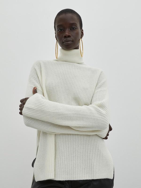 EDITED EDITED Pullover mit Kaschmiranteil 'Allegra' in Weiß Online