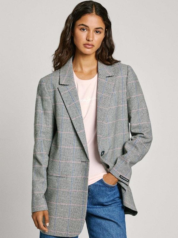 Pepe Jeans Pepe Jeans Blazer 'Flavia' in Anthrazit Vatertagsangebot
