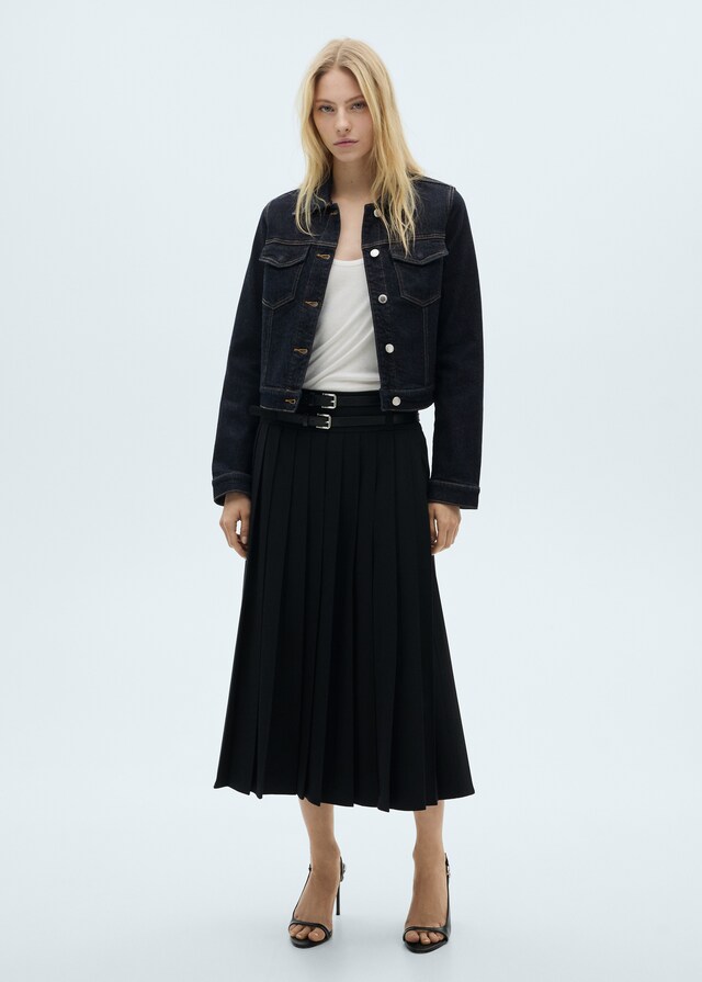Mango Jeansjacke mit Taschen Blitzverkäufe