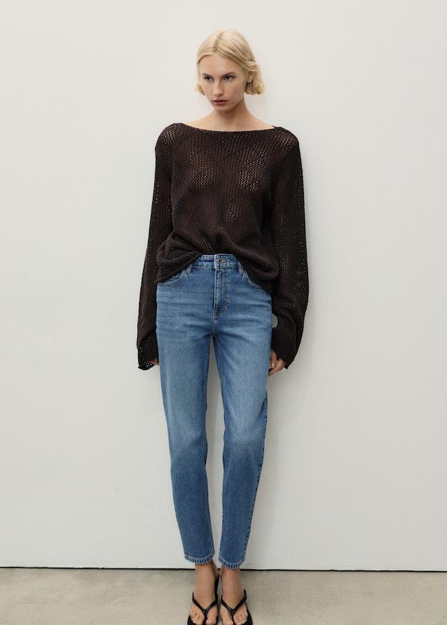 Mango Comfort-Jeans mit hohem Bund Newmom Kostenloser Versand