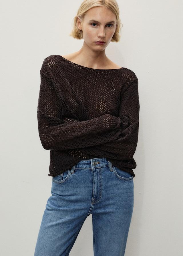Mango Comfort-Jeans mit hohem Bund Newmom Kostenloser Versand