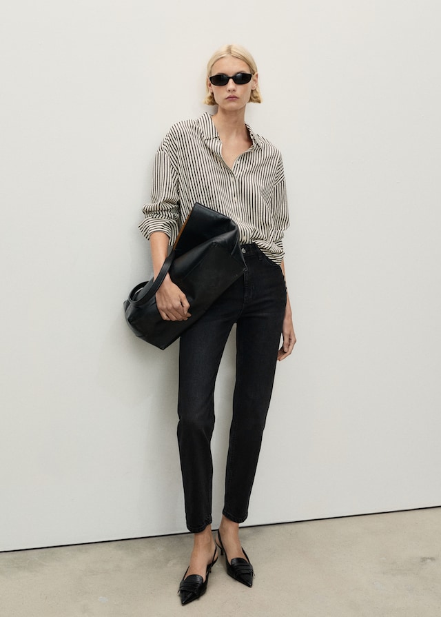 Mango Comfort-Jeans mit hohem Bund Newmom Limitierter Zeitrabatt