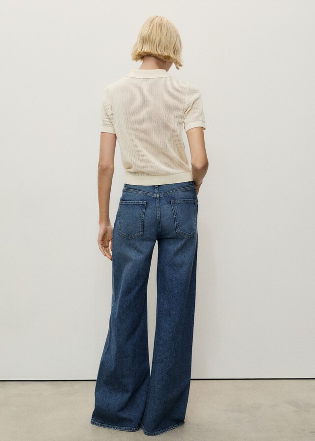 Mango Wideleg-Jeans mit hohem Bund Günstig kaufen