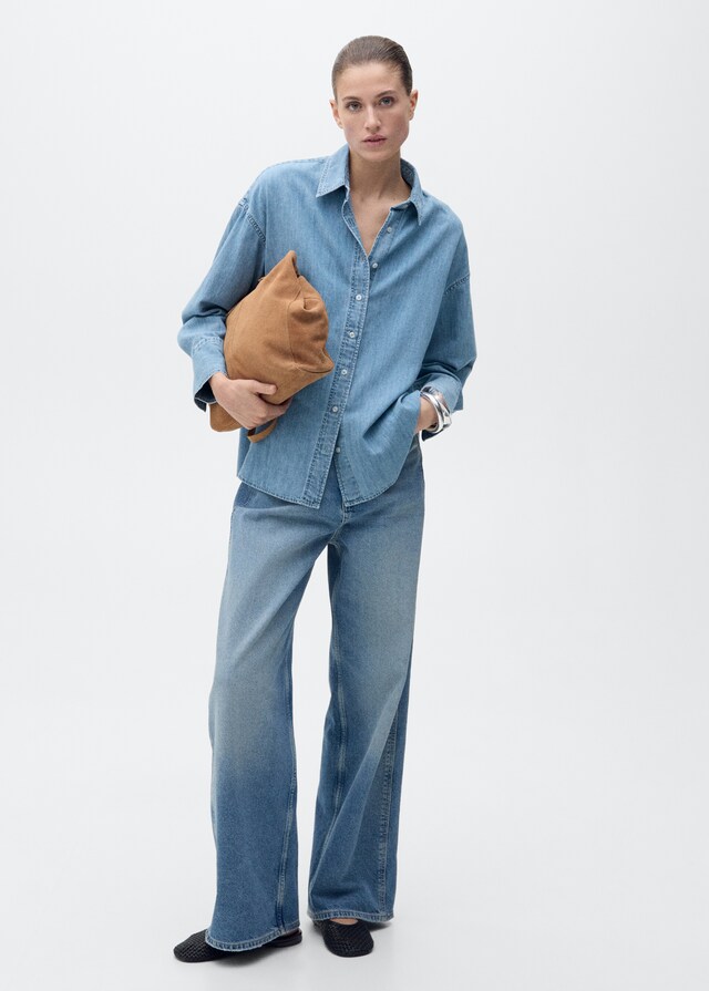 Mango Oversize-Denimhemd Blitzangebot