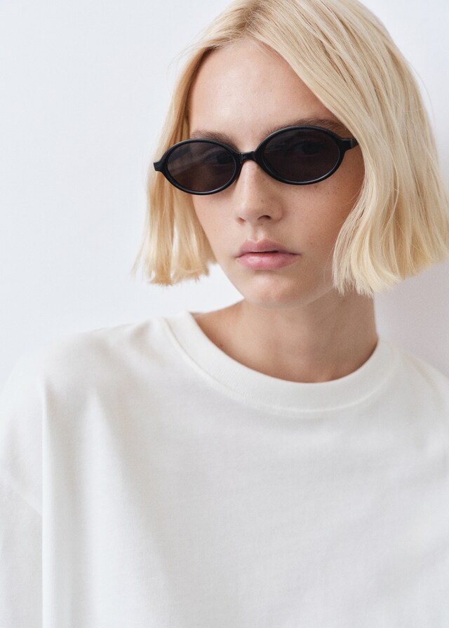 Mango Oversize Baumwoll-T-Shirt Riesige Rabatte