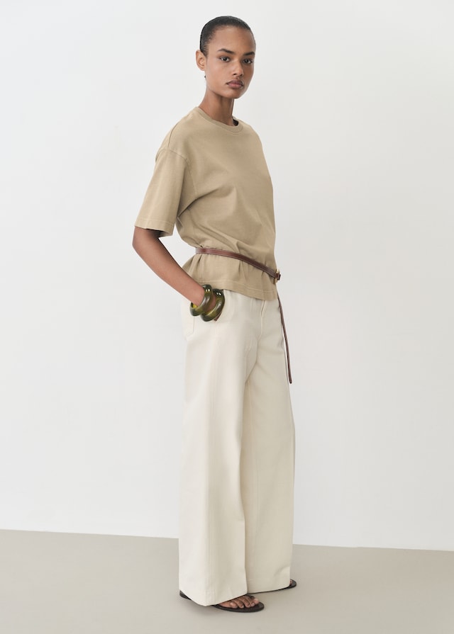 Mango Oversize Baumwoll-T-Shirt Clearance-Verkauf