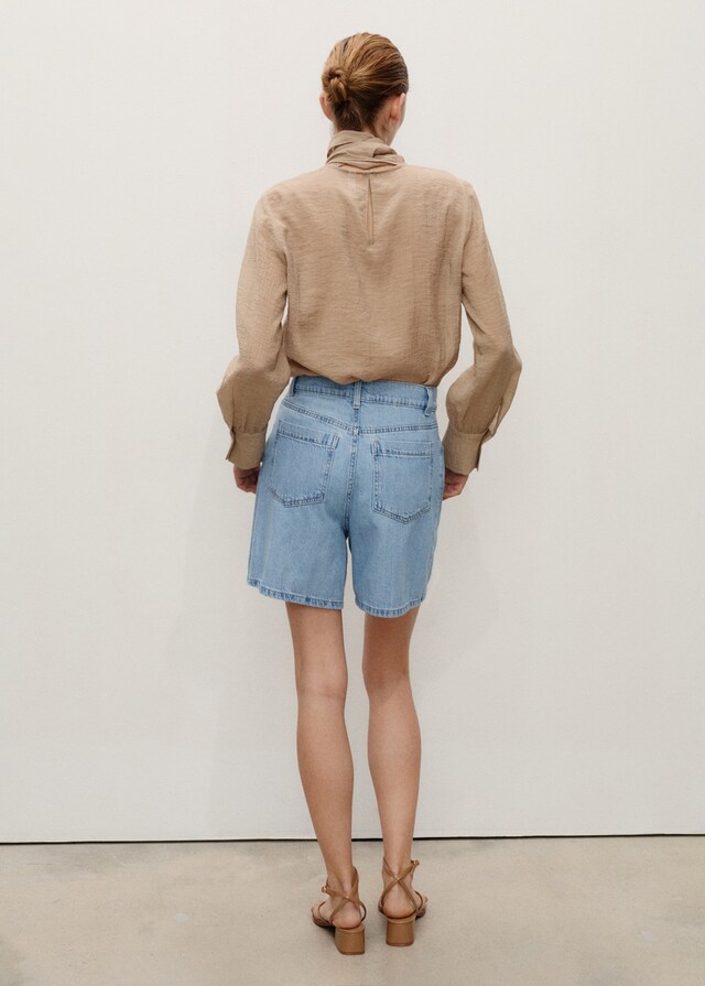 Mango Gerade Shorts mit Abnäher-Details Online